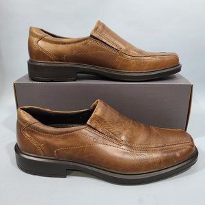 Ecco Helsinki Oxford Dress Shoes Men's Size EU45 US 11-11.5 Cocoa Brown Leather